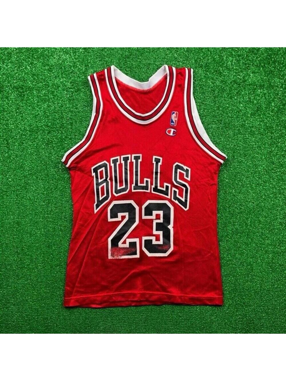 Vintage Champion Chicago Bulls Michael Jordan Jersey NBA Basketball 90s 23 Nike